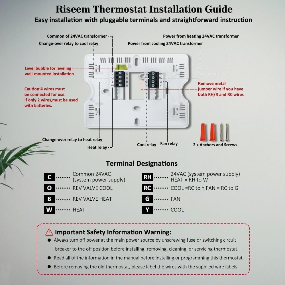 Digital Non-Programmable Thermostat for Efficient Single-Stage Climate Control