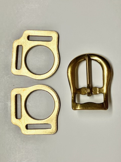 Halter Hardware Kit - 1" Brass Plated - 16 sets (B142)