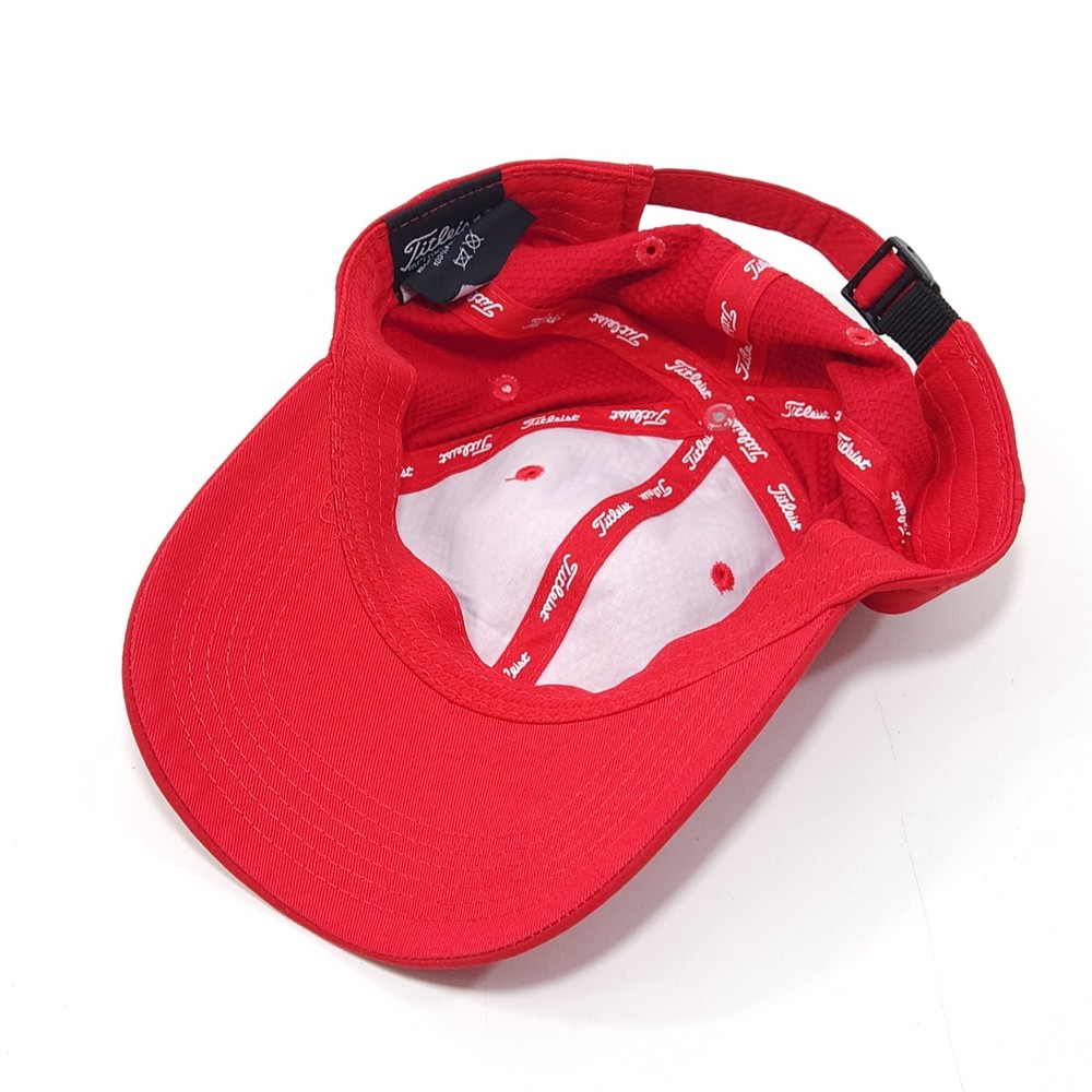Titleist Solid Red Strap Back Hat