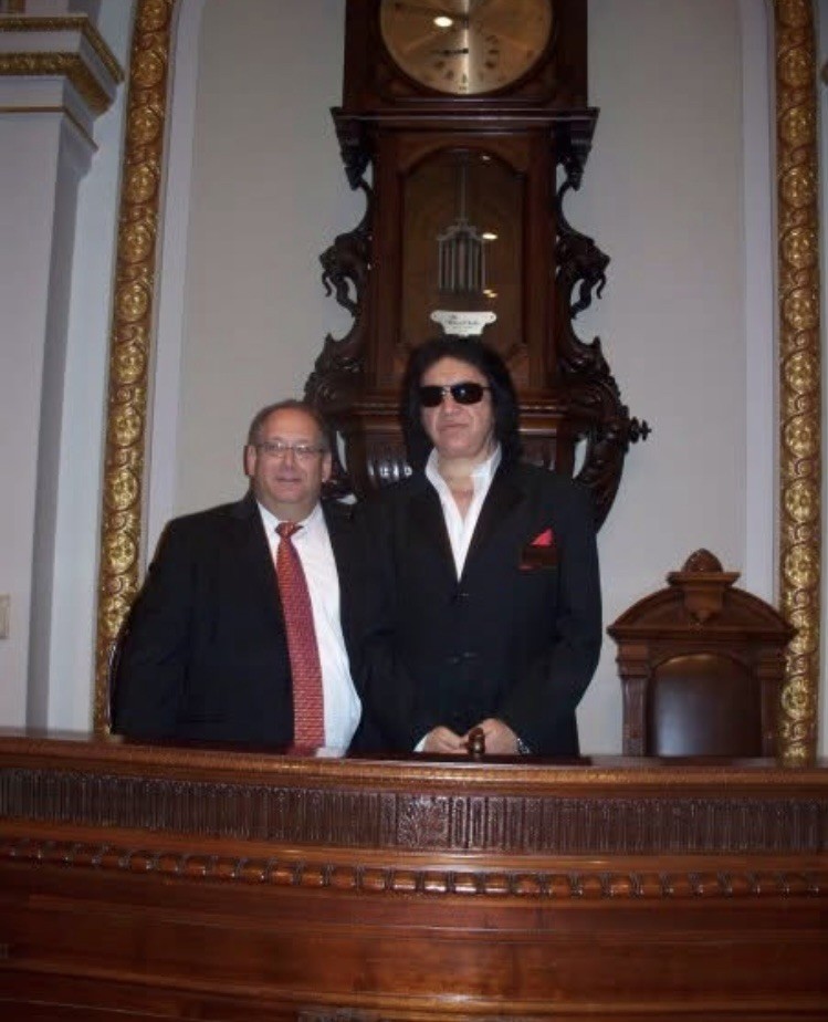 Gene Simmons signed autographed T shirt large