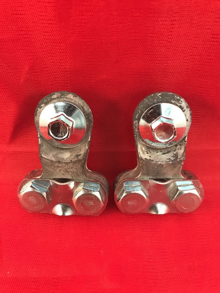 (2 PCS) UNIVERSAL SIDE MOUNT BATTERY TERMINAL SOLID LEAD OEM DEKA 00192 USA