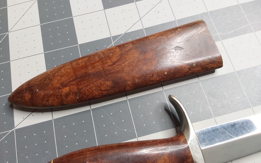 1983 '83 Tudor Custom Made Fixed Leather Boot Knife