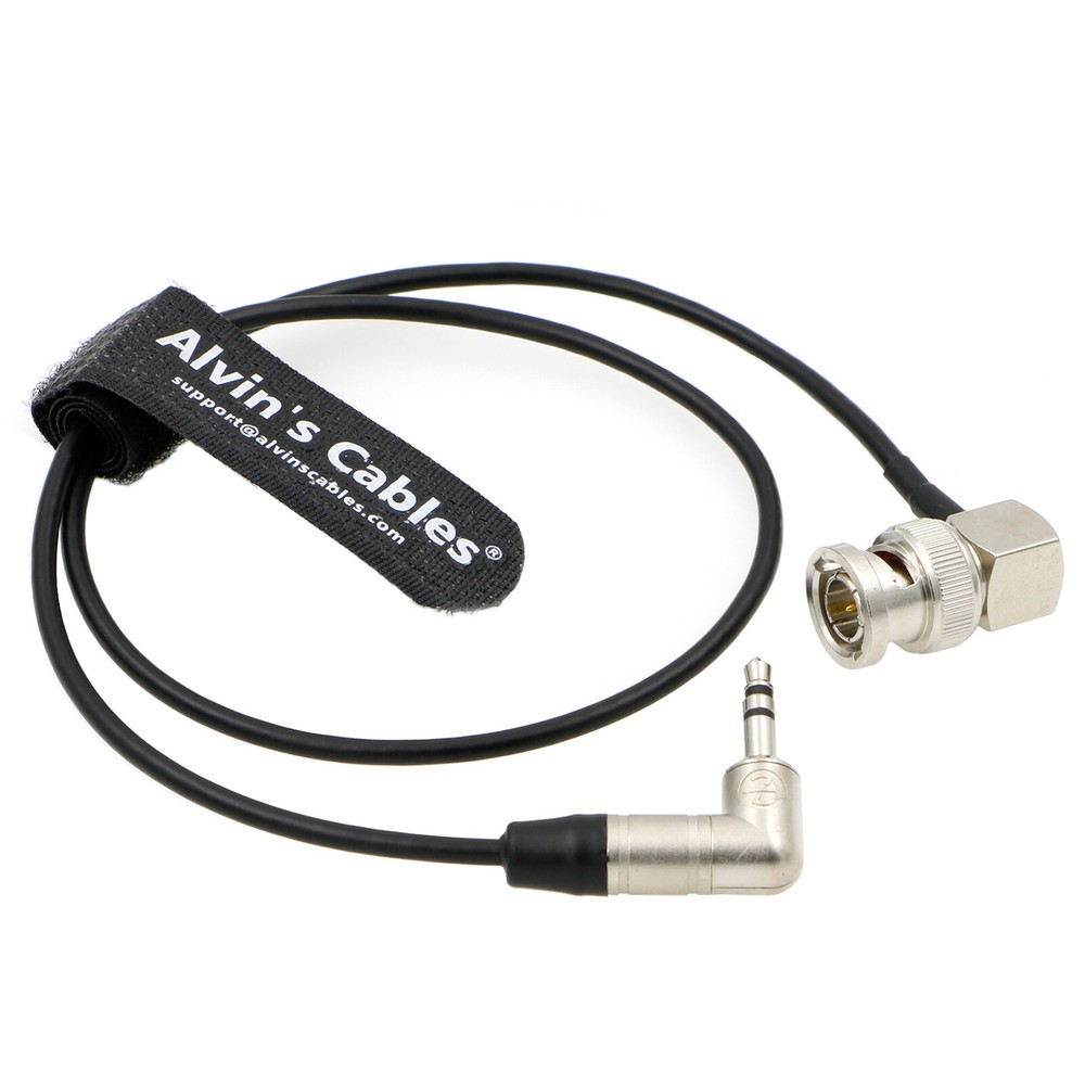 Tentacle 3.5mm Double Right Angle TRS to BNC Timecode Cable Audio SYNC 0-Delay