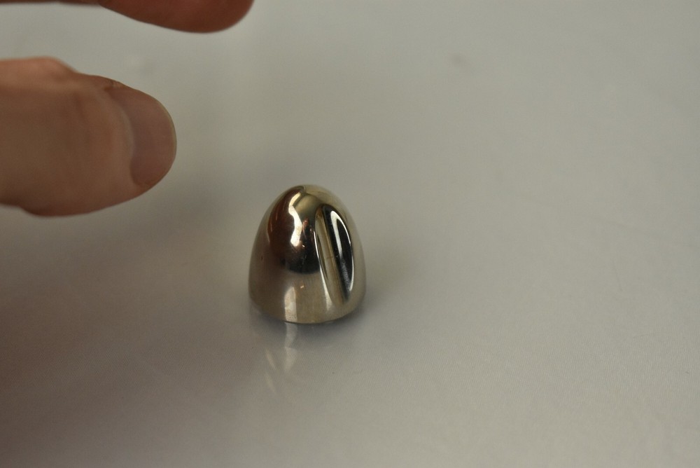 Beautiful Potentiometer Solid Chrome Silver Component Subwoofer Knob Detented