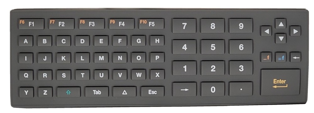 Intermec 2455 ABC Rubber Keypad replacement for Intermec 2455 Keyboard