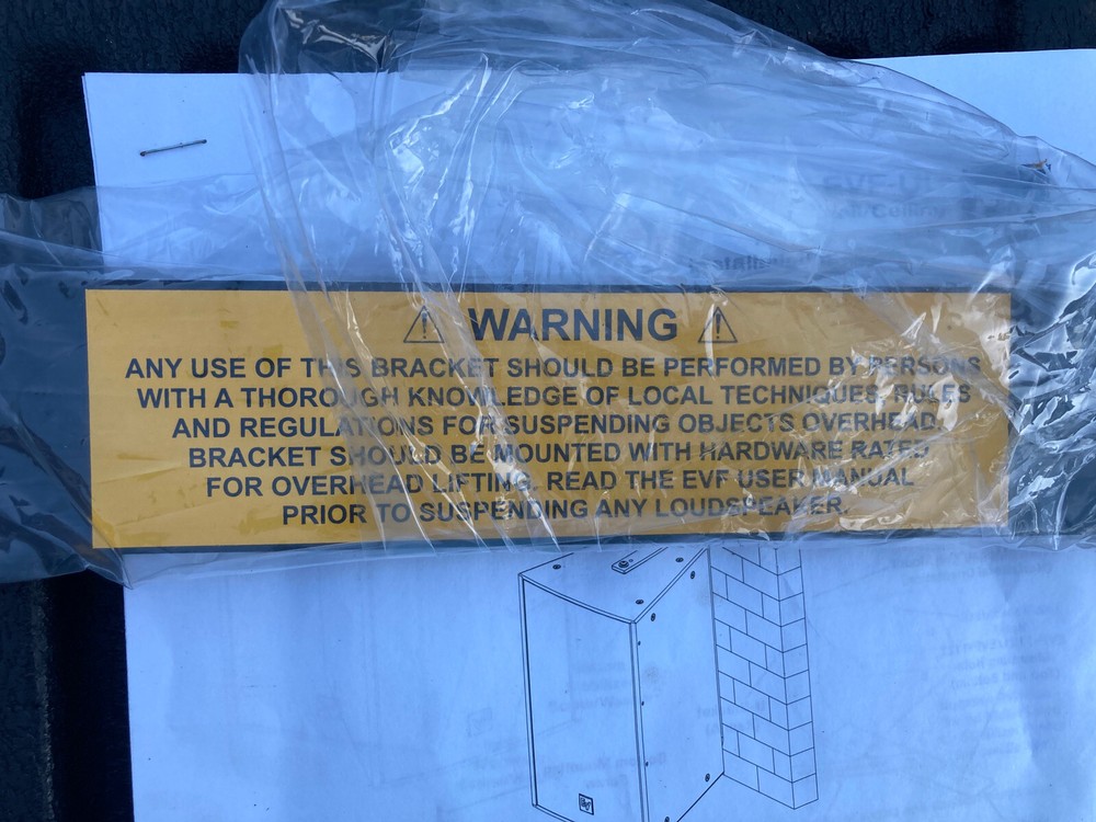 Electro-Vioce EVF Speaker Wall/Ceiling U Bracket.