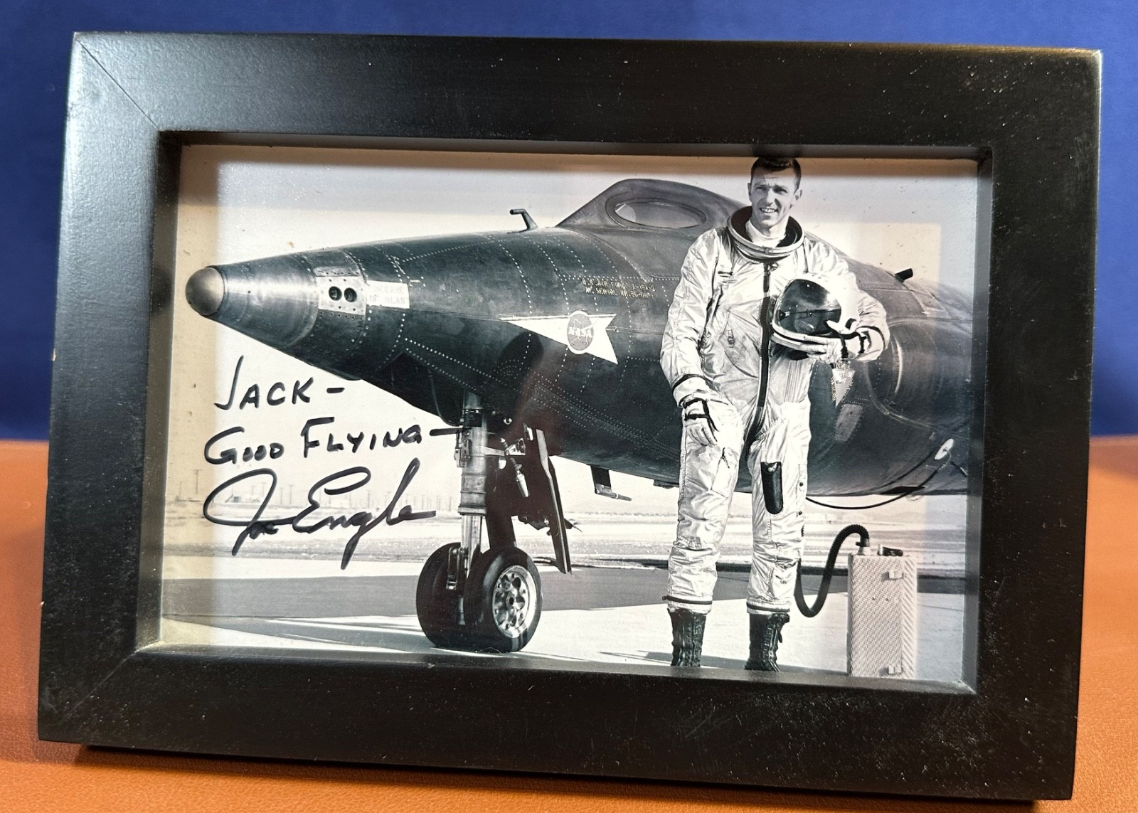 Joe Engle signed X-15 photo PLUS X-15 model