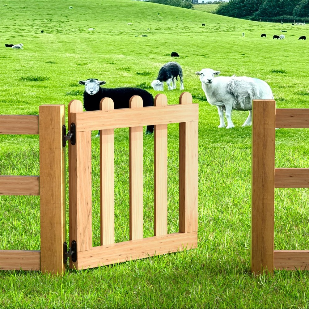 Heavy Duty Gate Hinges 2 Pack, 600LB Capacity Wall Mount, Steel Rust-Proof Hi...
