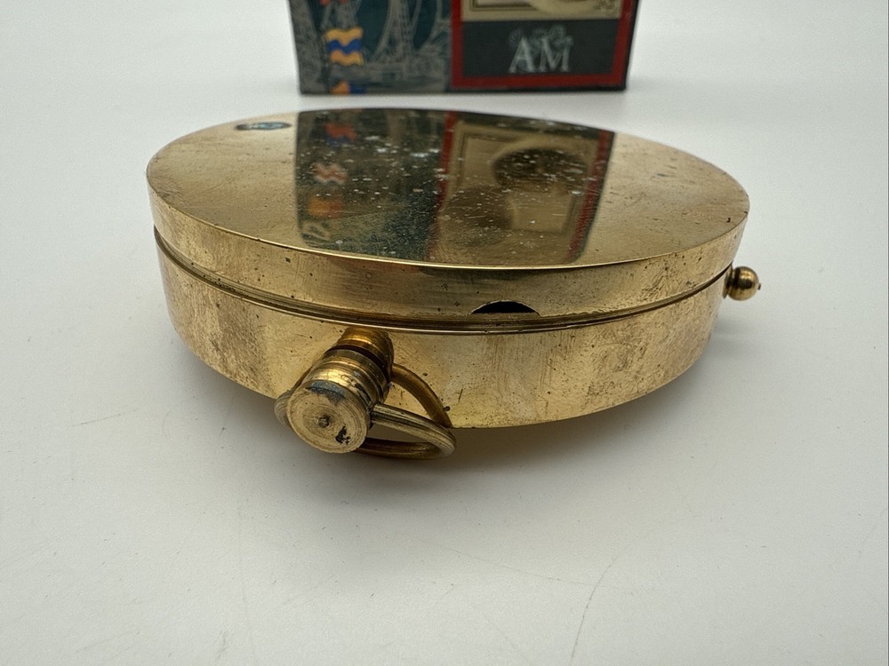 Pocket Compass Authentic Models CO003 BRASS Replica W/Box