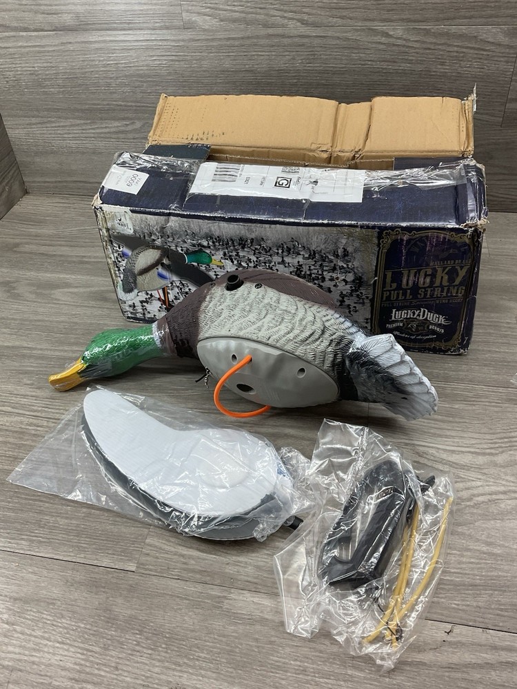Lucky Duck Spinning Wing Motion Decoys for Hunters, Lucky Pull String READ