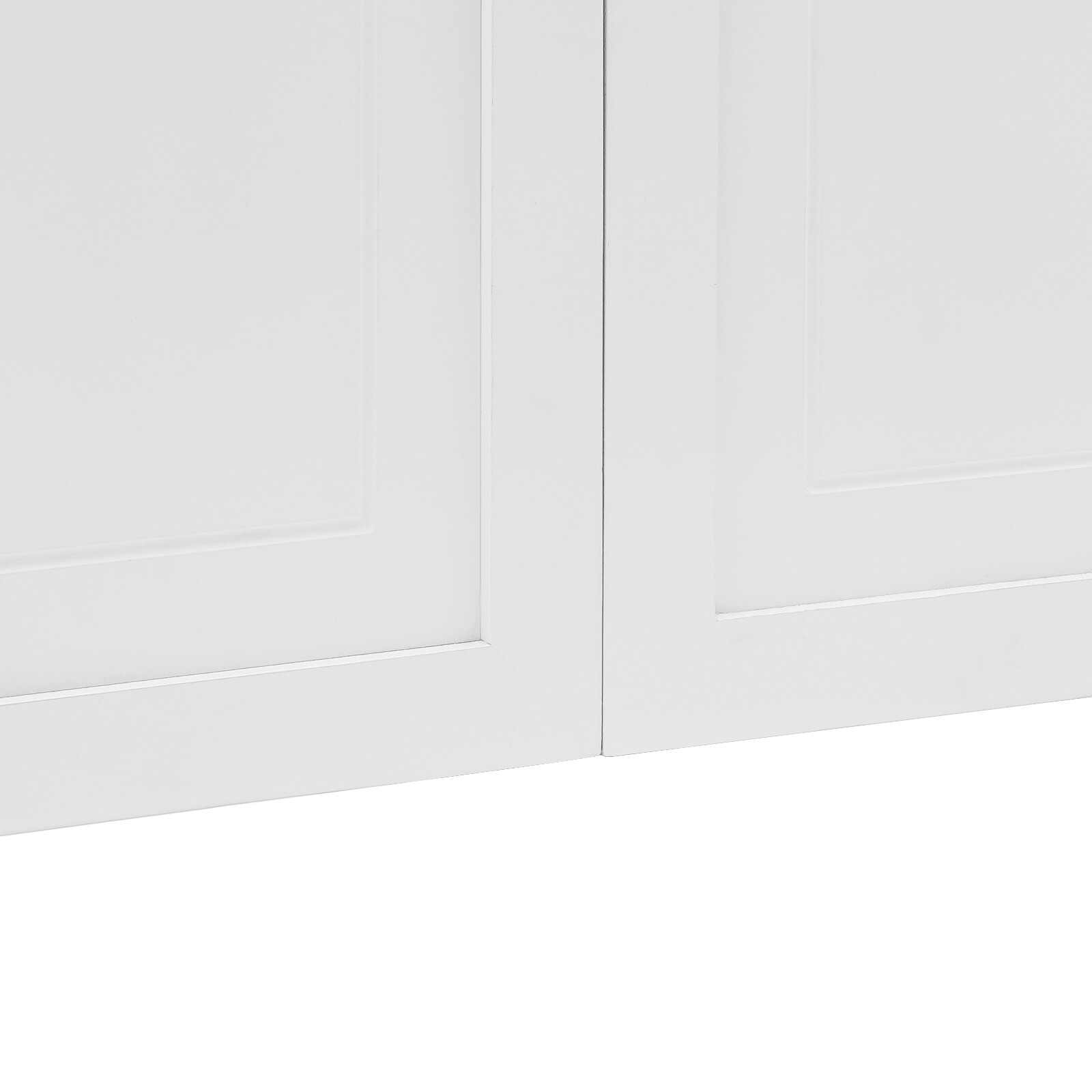 White Wood Swinging Door Wall-mounted Double Half Cafe Doors Saloon Bar W/ Hinge