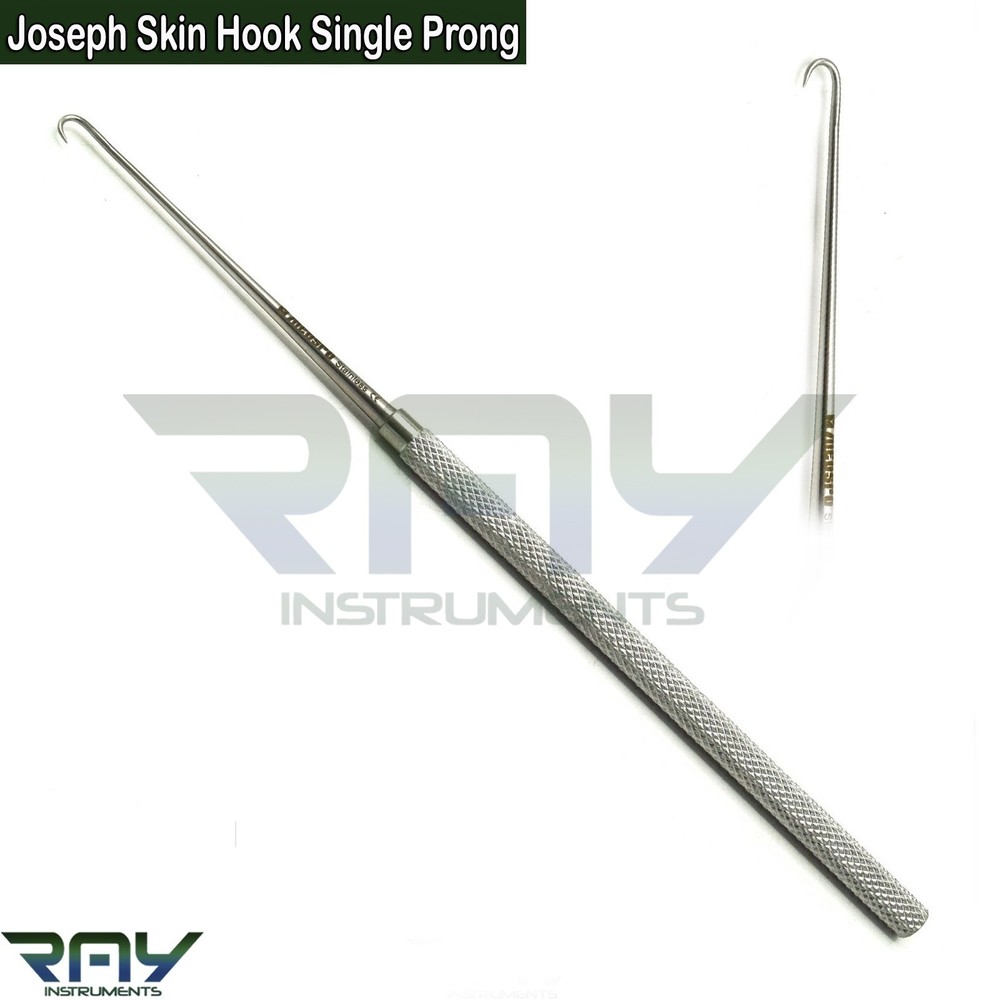 Joseph Skin Hook Single Prong Sharp Retractor Surgical Veterinary Instruments