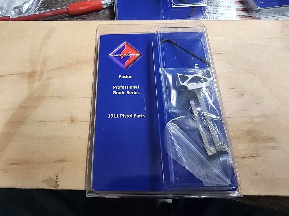Fusion Firearms K Hole Target Trigger Silver 1911 1991 or clone Custom Trigger