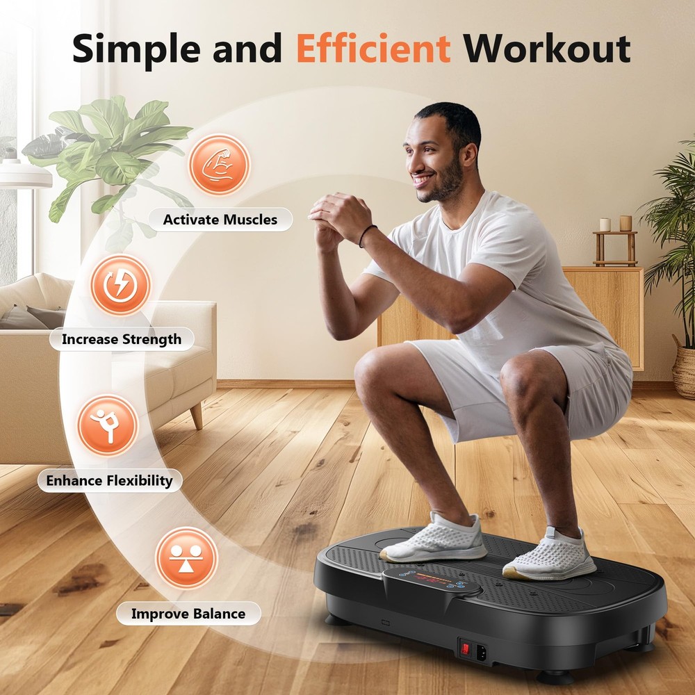 Vibration Plate Exercise Machine for Weight Loss & Lymphatic Drainage
