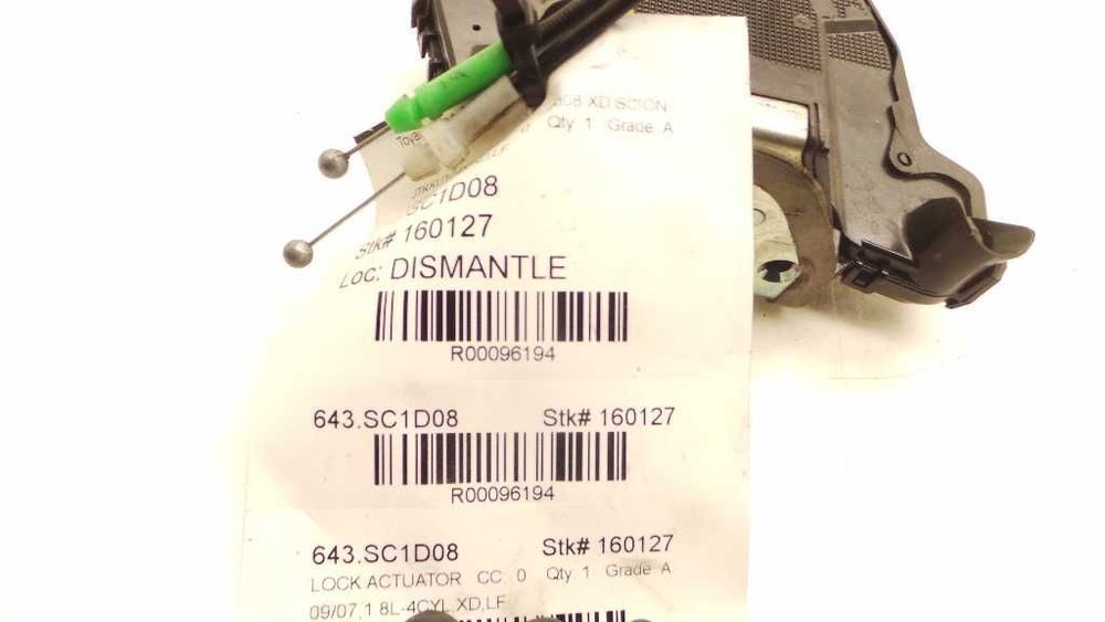 2008 SCION XD DRIVER SIDE FRONT DOOR LOCK ACTUATOR ASSEMBLY