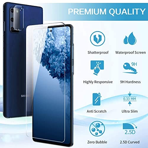 Galaxy S20 FE Screen Protector and Camera Protector, Galaxy S20 FE 6.5 Inch 6