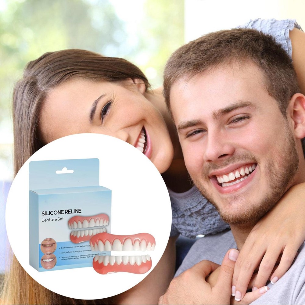 Silicone Denture Liner Kit Veneers Snap In Teeth Tooth Repair Kit Consistent