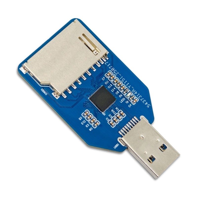 Double Slot USB3.0 Specification Transform Card Reader Simultaneous Reading Data