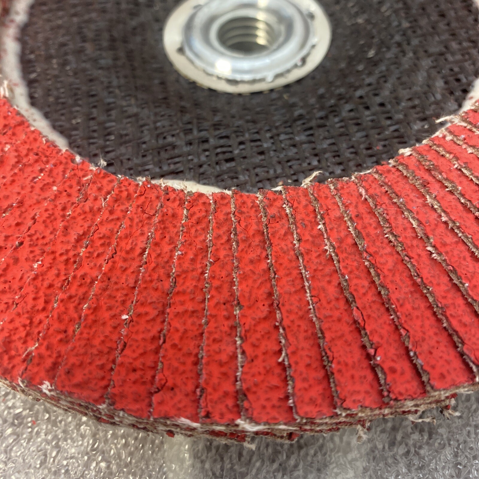 7" x 5/8"-11 Type 27 36-Grit Ceramic Flap Disc w/ Fiberglass Backing