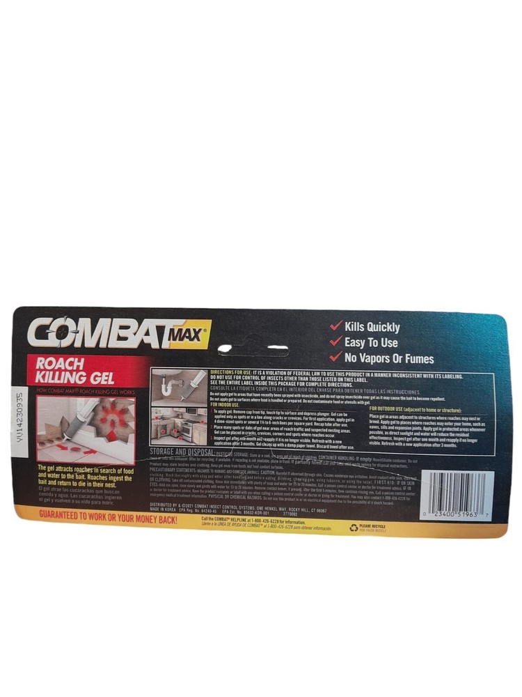 Combat 30 g Source Kill Max Roach Kill Gel-1.05 oz (1 Syringe)