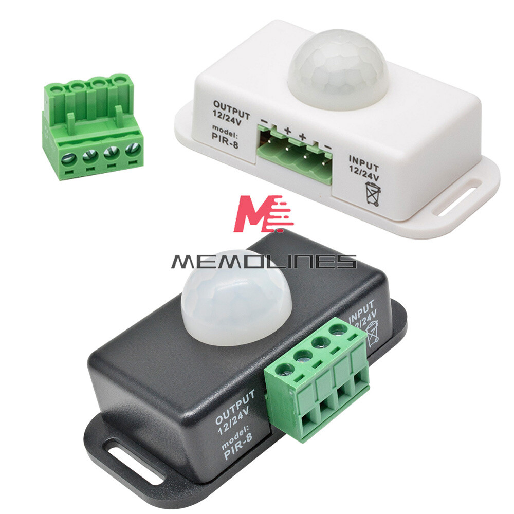 Automatic DC 12-24V 6A/8A infrared PIR Motion Sensor Switch For LED Strip Light