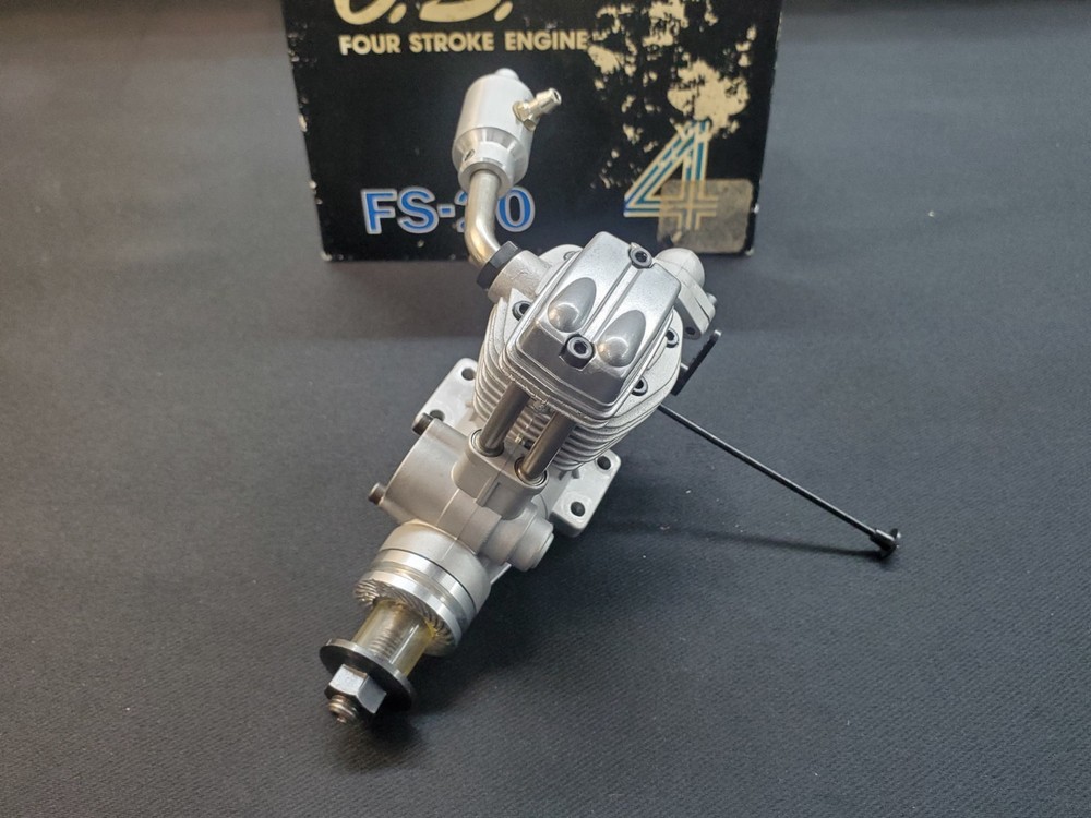 OS FS 20 FOUR STROKE, RC AIRPLANE ENGINE . LIGHTLY USED
