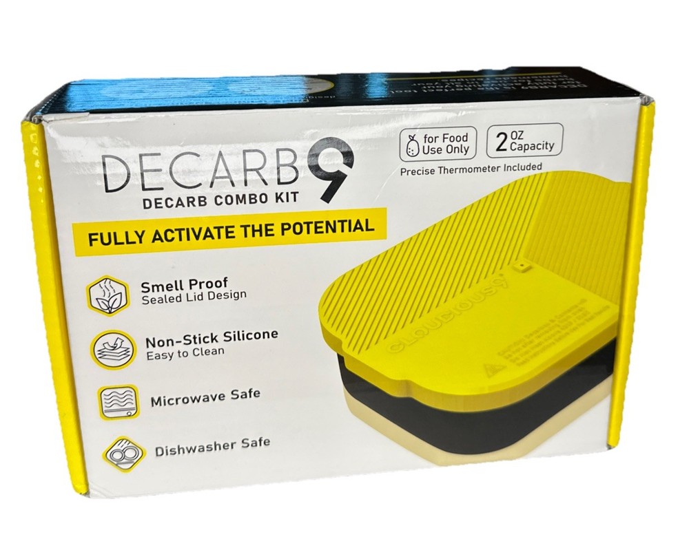 Decarb9 Decarboxylator Box with Digital Thermometer Kit for Baking Herb Precise