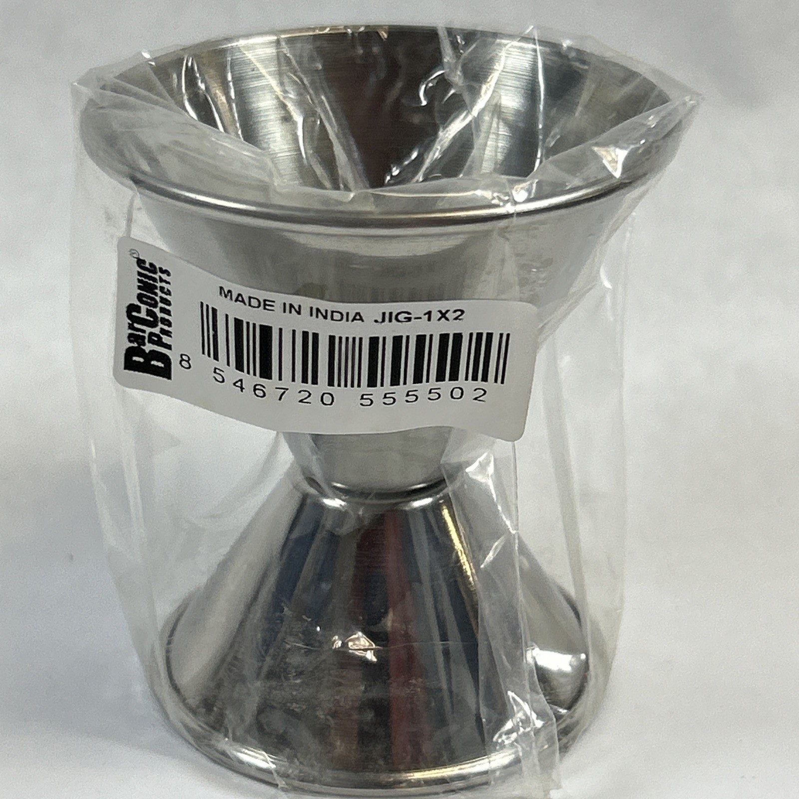 Barconic Stainless Steel 1x2 Oz. Jigger Bar Drink Measuring Tool Made in India