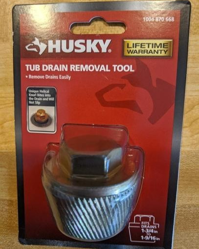 HUSKY Tub Drain Removal Tool 410-075-0111 - Free Shipping