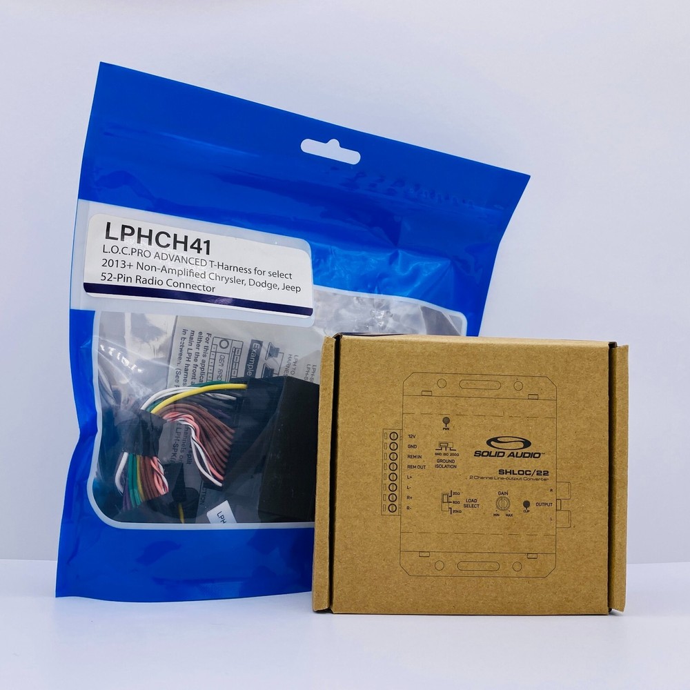 PAC Amplifier Integration Solution for 2013-2023 Dodge Jeep Ram LPHCH41+SHLOC/22