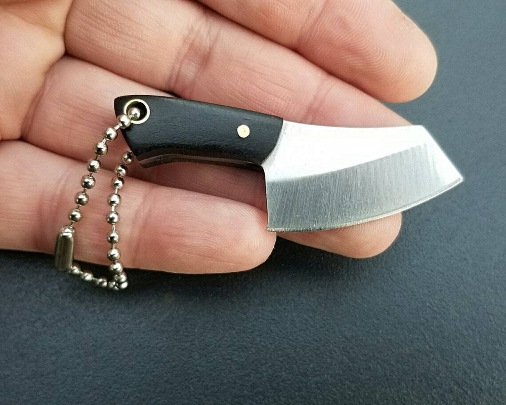 Mini Black Cleaver Knife, Tiny Knife, Miniature Butcher, Tiny Cooking, Oddities