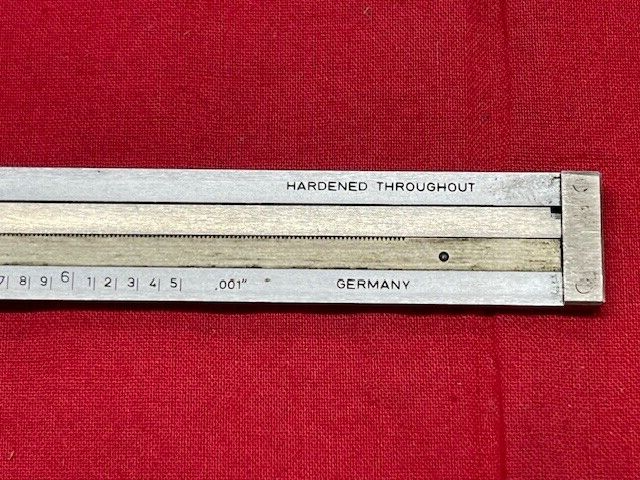 Fowler Dial Caliper with Regular Jaws, White Face, 6" - VINTAGE