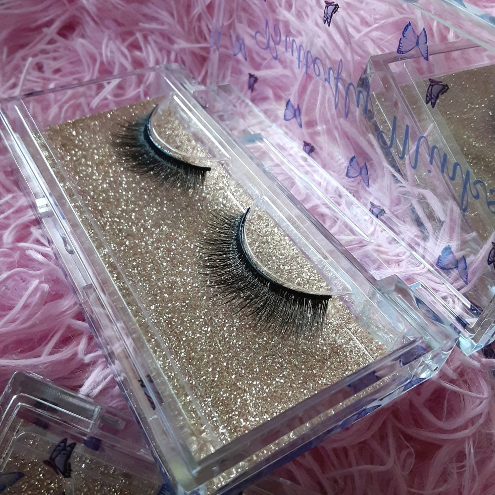 Medium long real 100% mink lashes