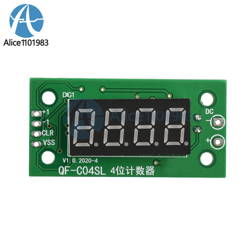 DC4-40V 0-9999 Electronic Digital Counter Module With Power Cut Memory Function