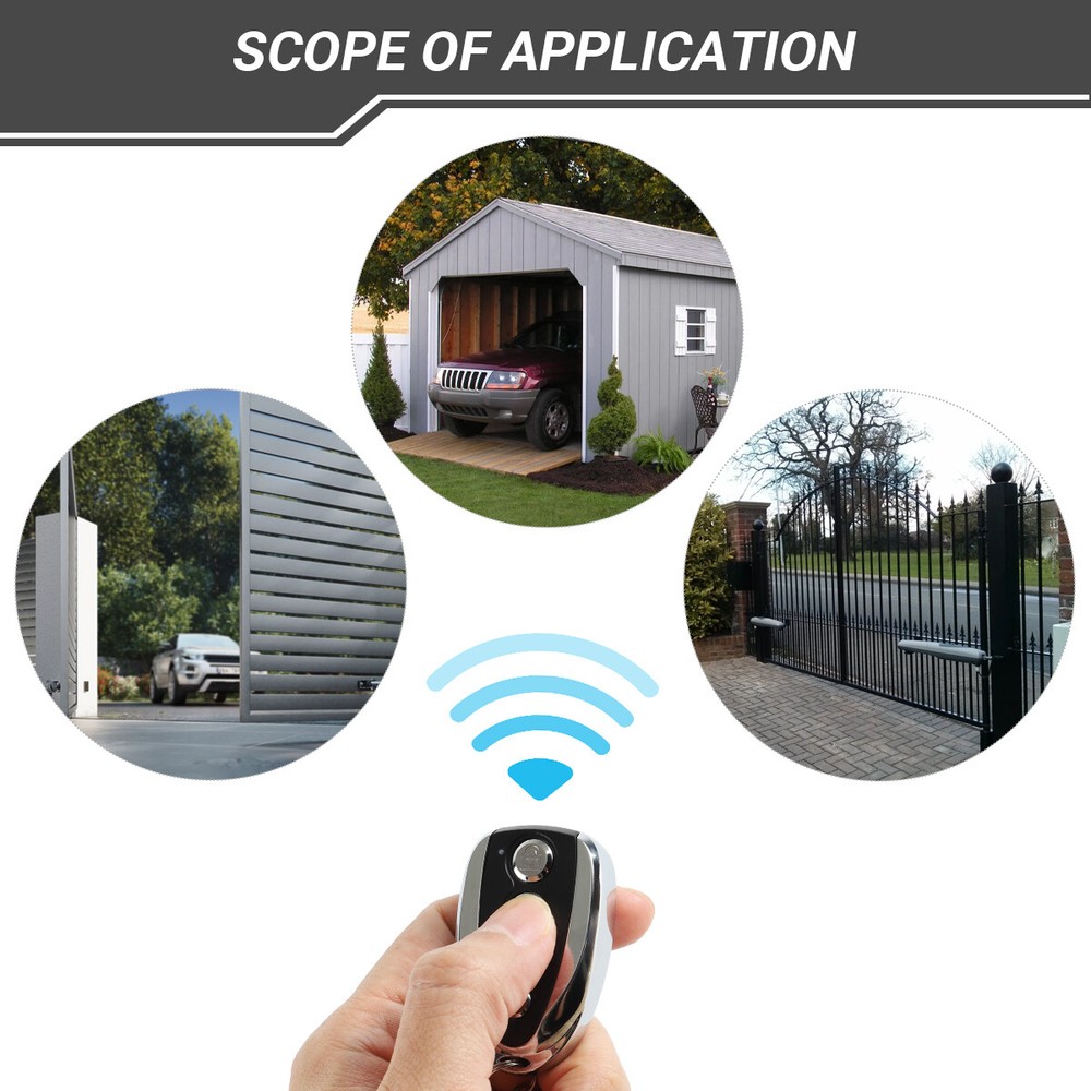 4PCS Remote Control Backup Key Set For Sliding Gate Opener Automatic Operator US