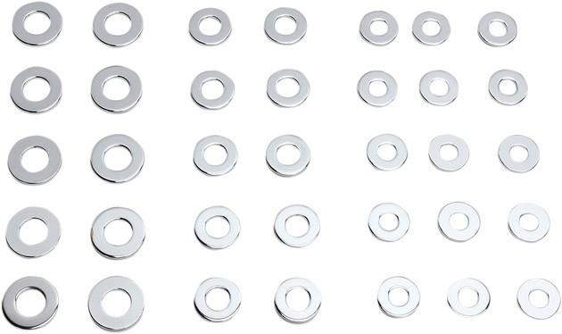 DS Chrome Motorcycle SAE Flat Washer Kit