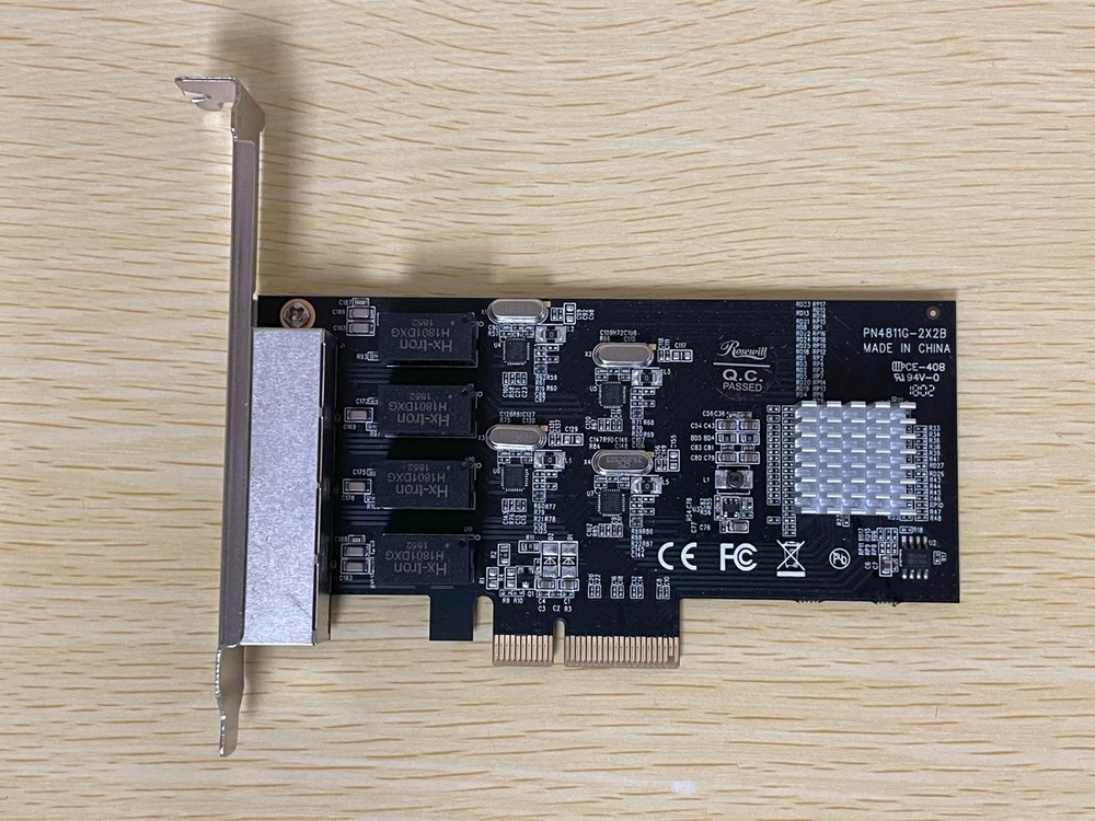 Rosewill 4811G-2X2B PCI-E Quad Port Ethernet Interface Controller Card
