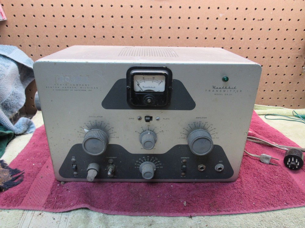 Vintage Modified Heathkit DX-20 CW Ham Transmitter For Parts or Restoration