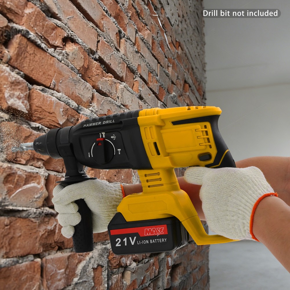 Battery-powered Hammer Drill, Hammer Drill, Hammer Drill With 4 Modes 110V