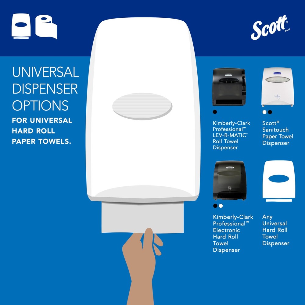 Scott Professional Essential Universal 6 Rolls × 950'/Roll - Essential, White