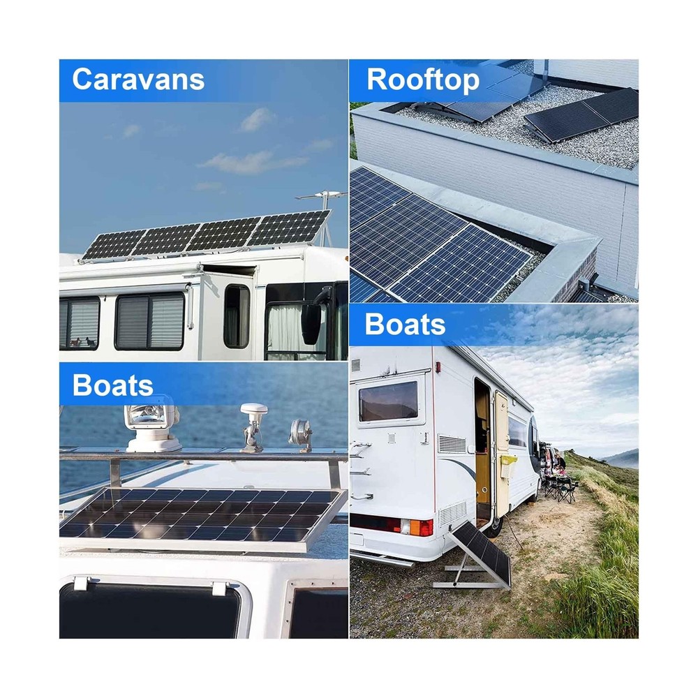 Solar Panel Mount Brackets, 2 Sets 45 inch Adjustable with Foldable Tilt Legs...