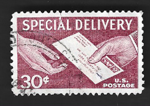 Scott# E21 30c Special Delivery with CDS cancel - (A-3)