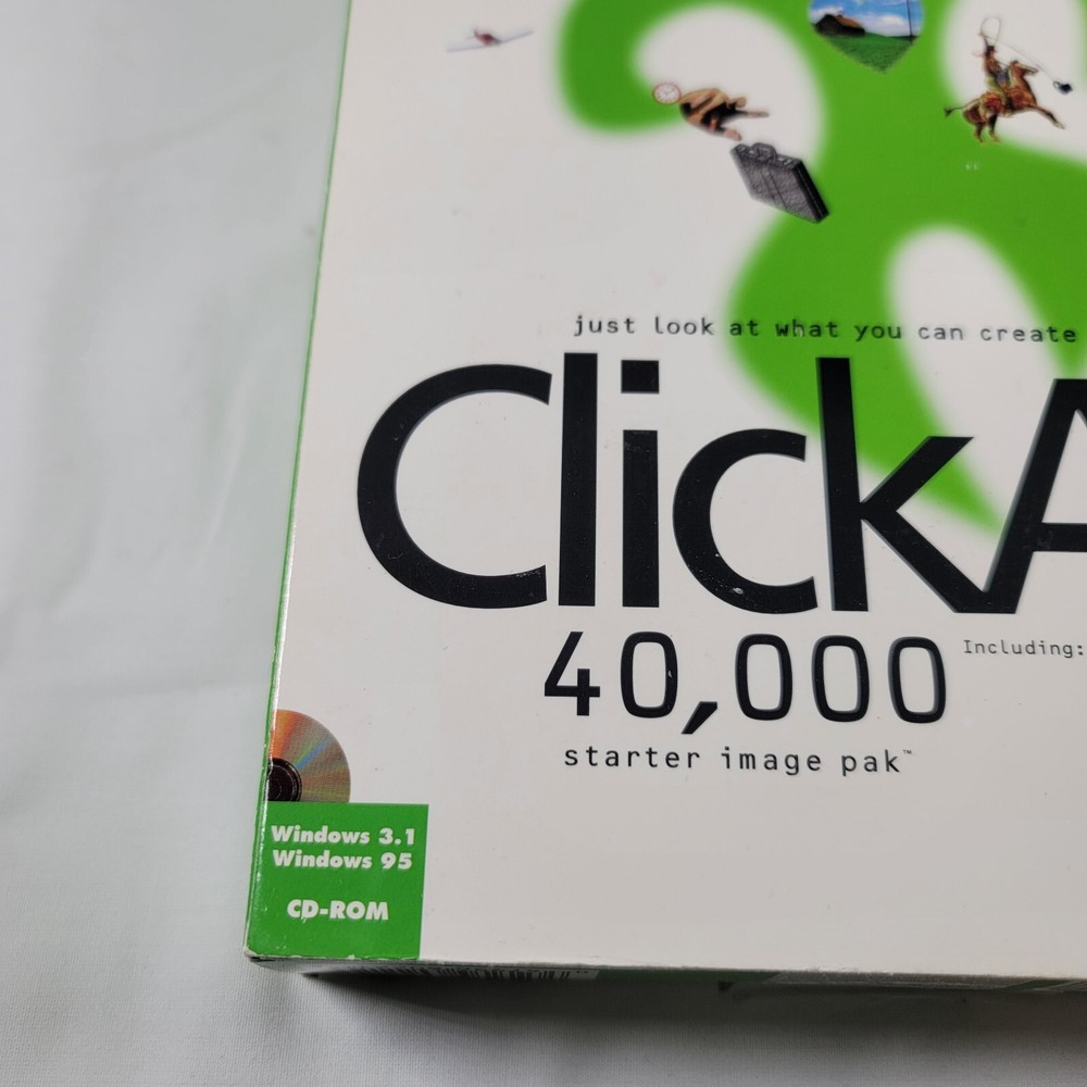 Click Art 40,000 Starter Image Pak Software 4 PC Users Guide Visual Catalog 3CDs