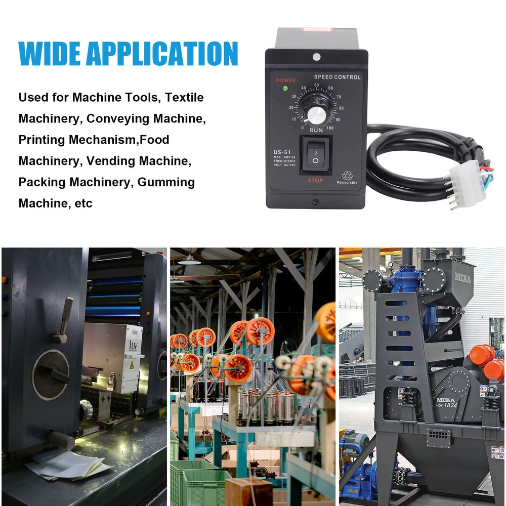 AC110V Electric Motor Speed Controller Reversible Switch Regulator Switch 120W