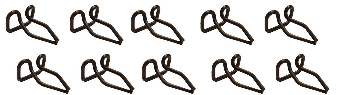 P/N 044B26 FORD THUNDERBIRD SM TRIM CLIPS, CONSOLE TRUNK EDGE SEALS (SET OF 10)