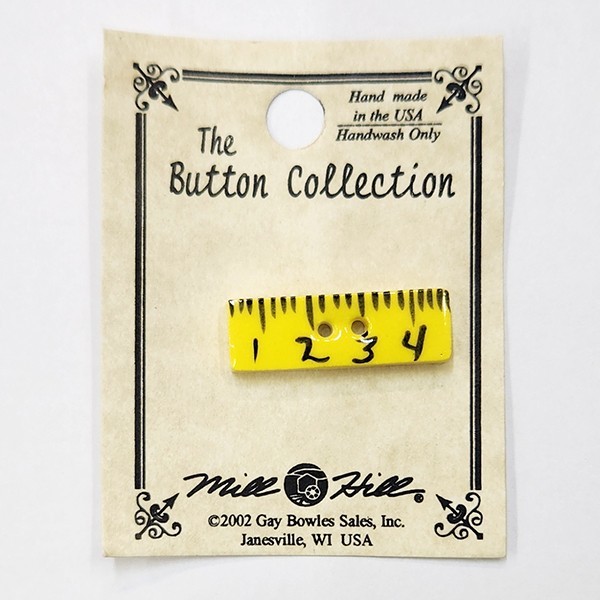 Mill Hill Ceramic Buttons 86123 Ruler