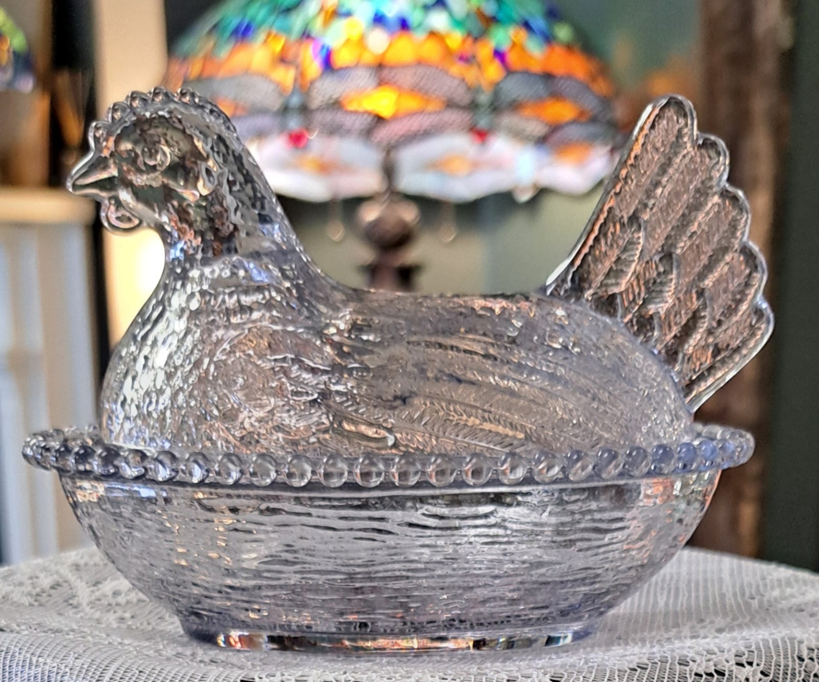 Set of 6 Hen On Nest, COMPLETE SET of Rose's Closet w/ Box, Small Indiana Style