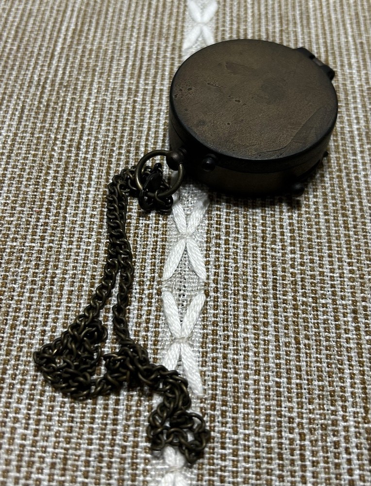 Antique Finish Solid Brass Pocket Compass With Engraving Navigational