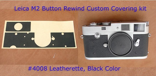 Pre-cut Replacement Black Leather Seal Kit for Leica M2 without Self timer type