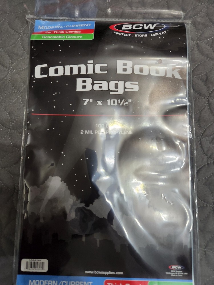 Bcw 100 Ct Current Thick Resealable Comic Bags